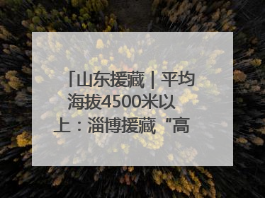 山东援藏｜平均海拔4500米以上：淄博援藏“高”在哪里？